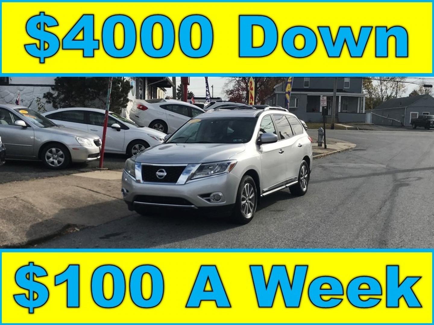 2014 Silver /Black Nissan Pathfinder S (5N1AR2MM6EC) with an 3.5 V6 engine, Automatic transmission, located at 577 Chester Pike, Prospect Park, PA, 19076, (610) 237-1015, 39.886154, -75.302338 - Photo#0